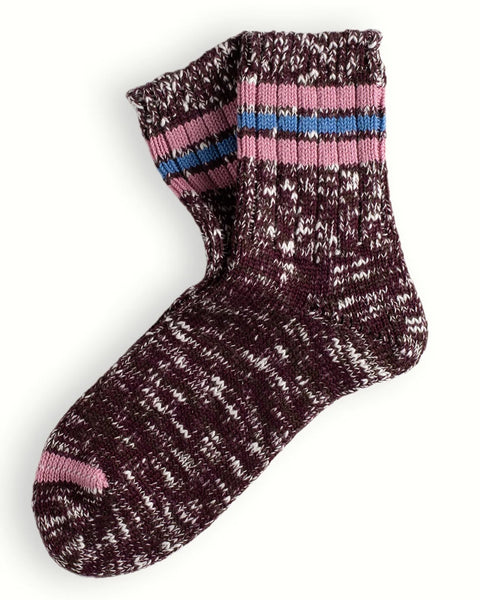 Thunders Love - Athletic Collection - Burgundy and Pink Socks