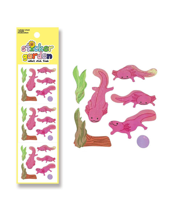 Sticker Garden - Pearl Axolotl Stickers
