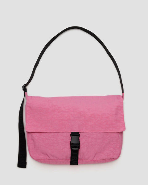 Baggu - Nylon Messenger Bag - Azelea Pink *PRE-ORDER FOR SHIPPING AFTER MAY 8TH*