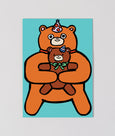 Wrap - Bear with Mini Card Kid's Greeting Card