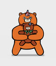 Wrap - Bear with Mini Card Kid's Greeting Card