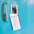 Found Image Press - Black Cat Licking Chops Magnet