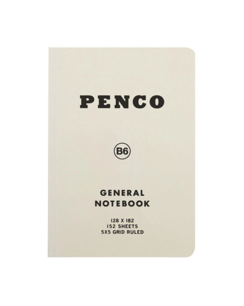 PENCO - General Notebook - Grid - B6 - White