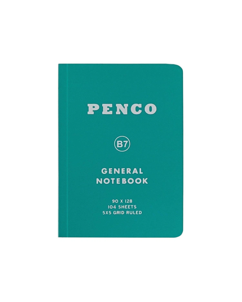 PENCO - General Notebook - Grid - B7 - Green