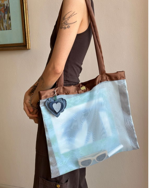 Room Shop - Veronica Tote Bag - Sky Blue