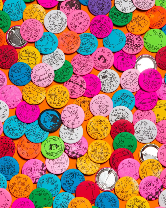 Gentle Thrills - Lucky Dip Circle Pinback Button