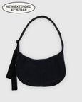 Baggu - Medium Nylon Crescent Bag - Black (longer strap)