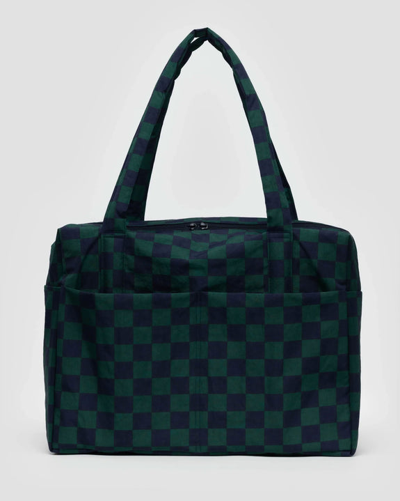 Baggu - Carry On Cloud Bag - Navy Green Check