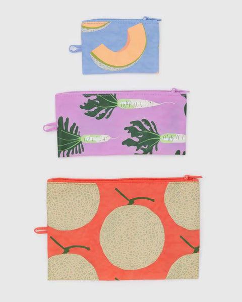 Baggu - Flat Pouch Set - Japanese Produce