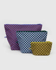 Baggu - Go Pouch Set - Jewel Checks