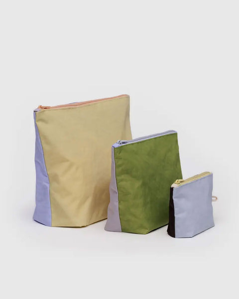 Baggu - Go Pouch Set - Pastels Colourblock