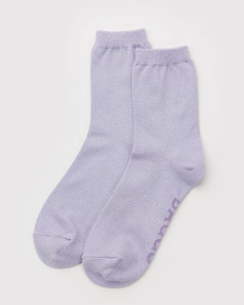 Baggu - Crew Sock - Lilac Metallic *PRE-ORDER dispatch after Oct 16th*
