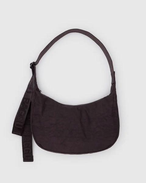 Baggu - Medium Nylon Crescent Bag - Chocolate Plum