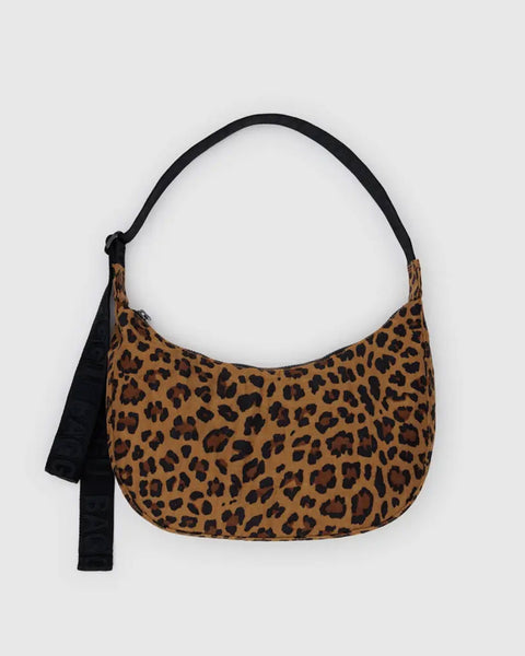 Baggu - Medium Nylon Crescent Bag - Leopard