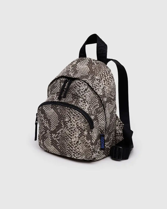 Baggu - Mini Nylon Backpack - Snakeskin