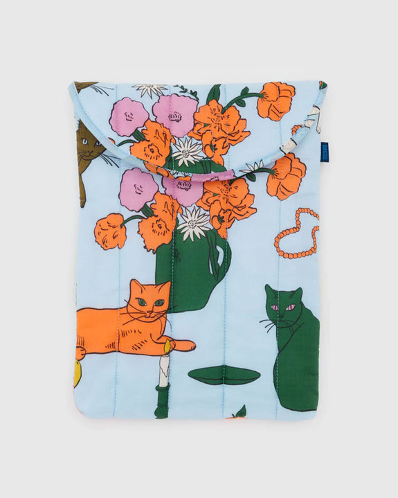 Baggu - Puffy Laptop Sleeve - 13/14 inch - Table Cats