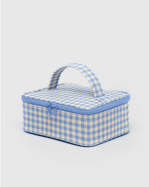 Baggu - Small Cosmetic Case - Light Blue Gingham