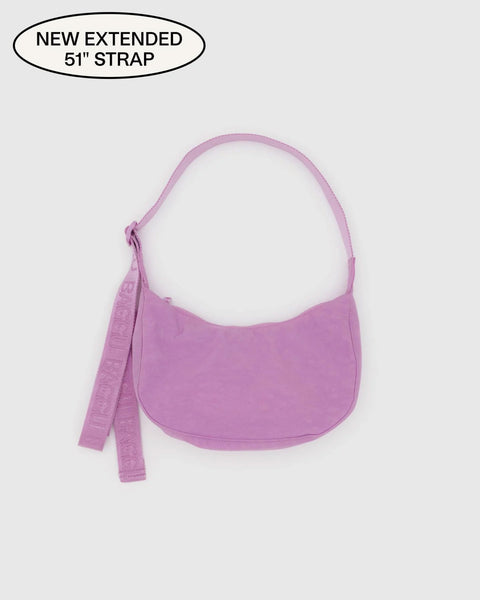 Baggu - Small Nylon Crescent Bag - Peony Pink