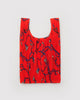 Baggu - Pleated Baggu - Red Snapdragon
