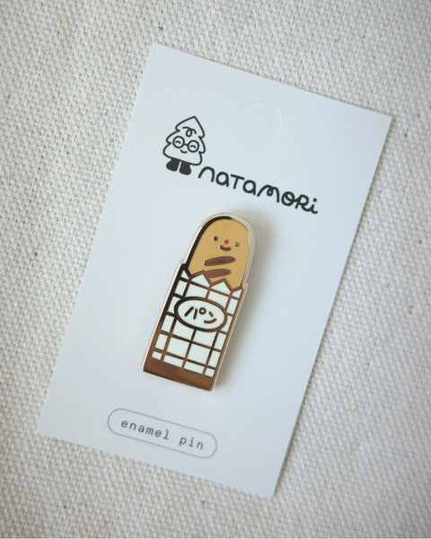 Natamori - Enamel Pin - Baguette