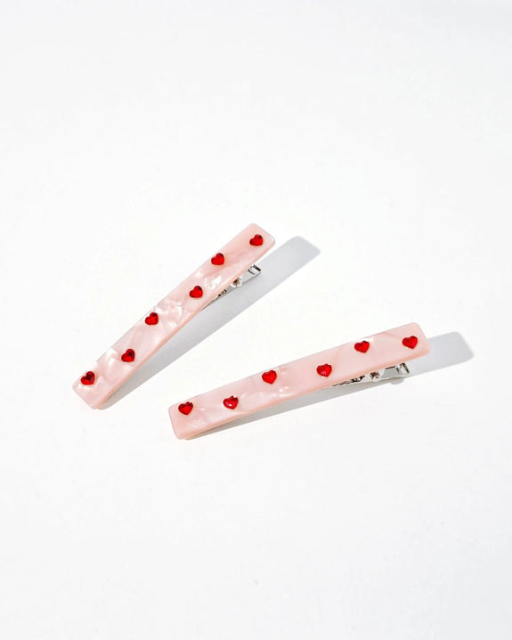 Hey Ricochet - Sweetheart Alligator Clips - Ballet
