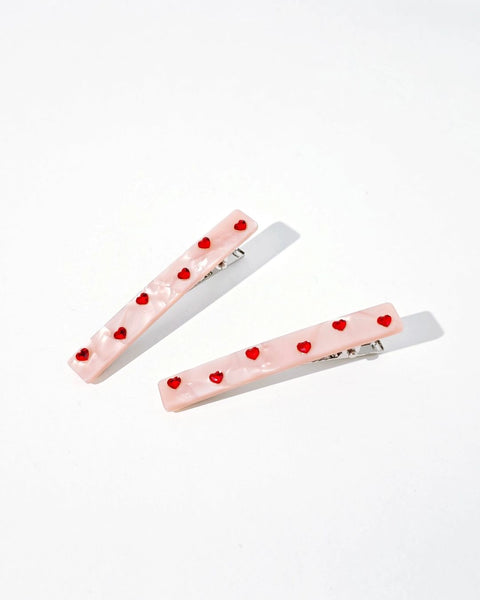 Hey Ricochet - Sweetheart Alligator Clips - Ballet