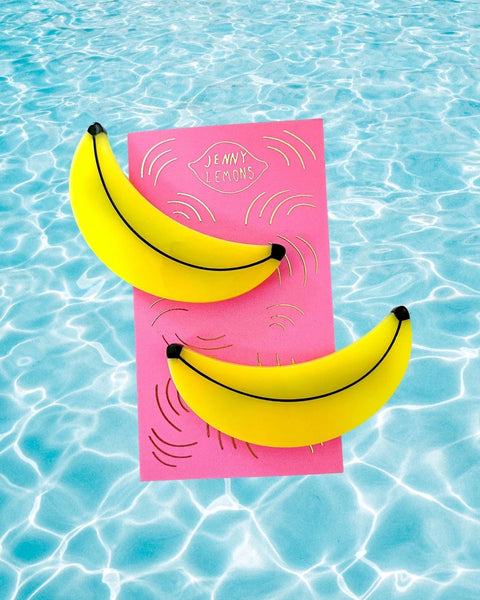 Jenny Lemons - Banana Alligator Hair Clip Set