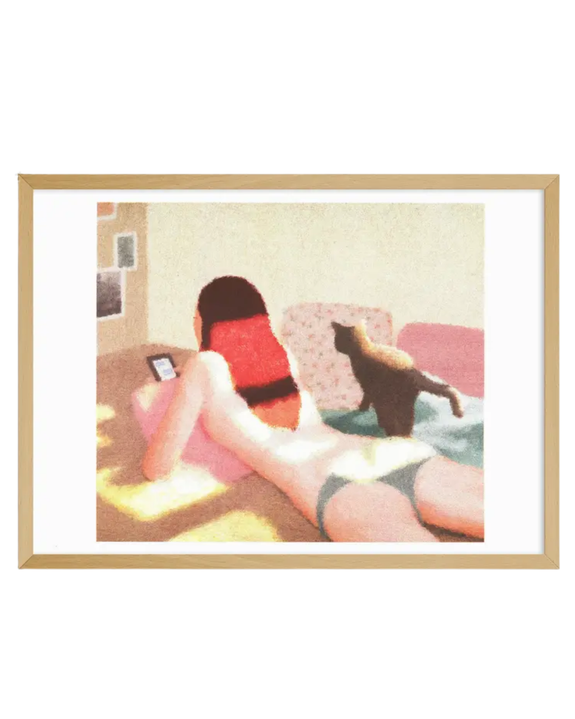 KIBLIND Atelier - Saho Wajimaya - Just Out of the Bath - A3 Poster