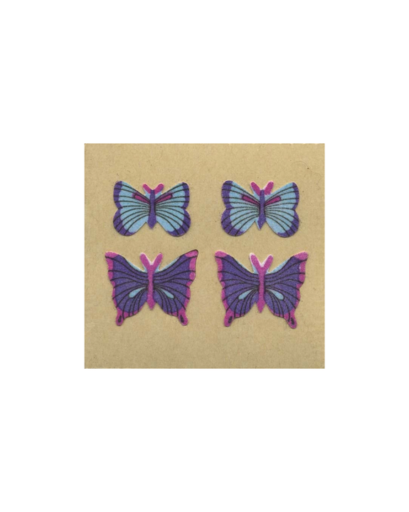 Stickermagic - Furry Tear-off Stickers - Blue Butterflies