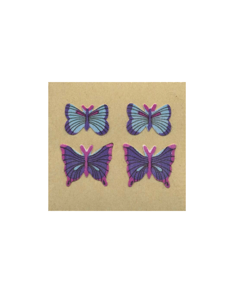 Stickermagic - Furry Tear-off Stickers - Blue Butterflies