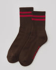 Baggu - Ribbed Sock - Coffee Stripe