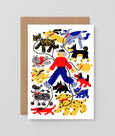 Wrap - NY Dog Walker Greetings Card