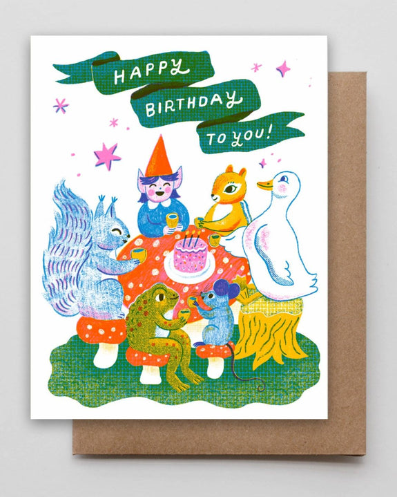 Hammerpress - Bday Animal Party Card