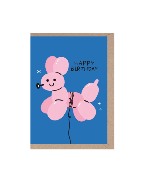 Rumble Cards - Birthday Balloon Dog Card