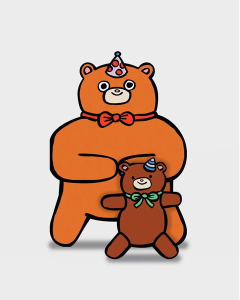 Wrap - Bear with Mini Card Kid's Greeting Card