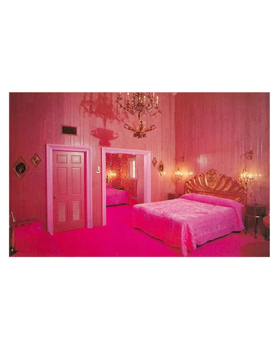 Found Image Press - Hot Pink Fantasy Bedroom Postcard