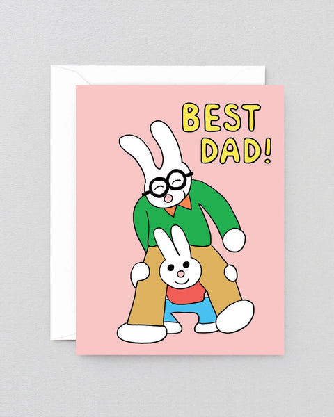 Wrap - Best Dad! Kids Greetings Card