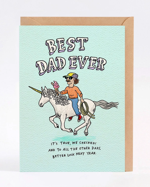Wally Paper Co Cards - Best Dad Ever (We checked)