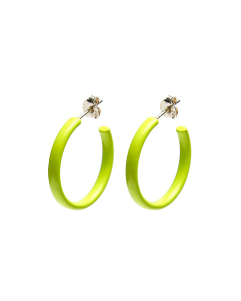 Bianca Mavrick - Chromatic Hoop Earrings - Chartreuse