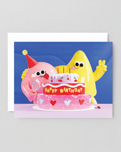 Wrap - Big Birthday Cake Greetings Card