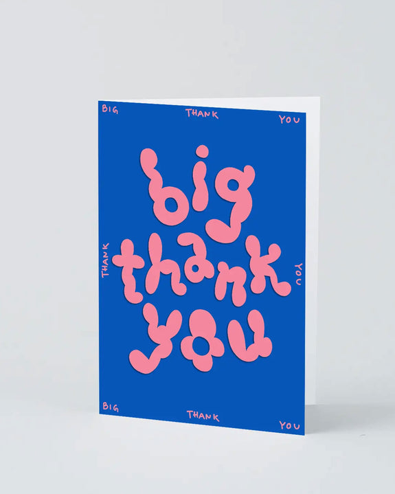 Wrap - Greetings Card - Big Thank You