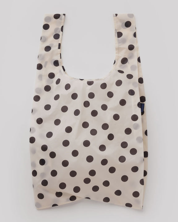 Baggu - Big Baggu - Cream and Black Polka Dot