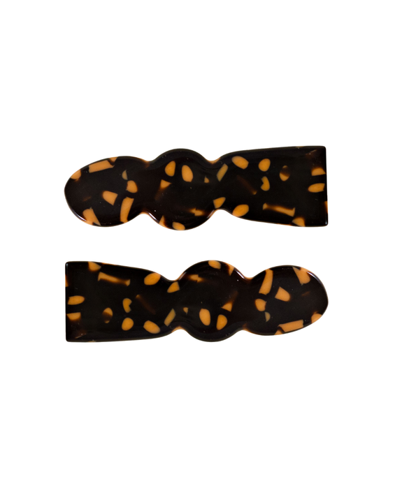 Etc. Store - Billie Alligator Clip Set in Leopard