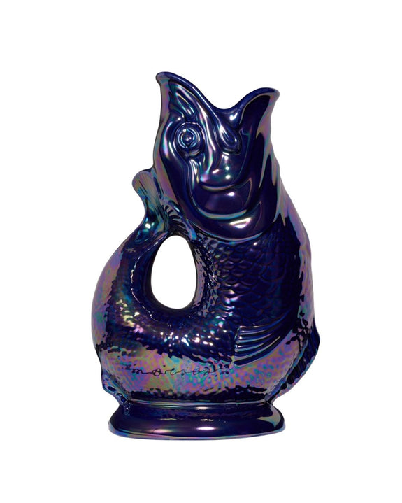 The Original Gluggle Jug - Pitcher Vase - XL - Cobalt Blue Lustre ...