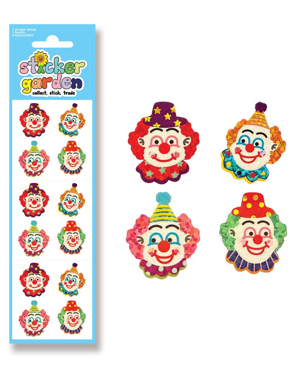 Sticker Garden - Sparkle Clown Stickers