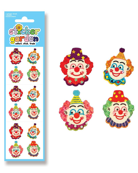 Sticker Garden - Sparkle Clown Stickers