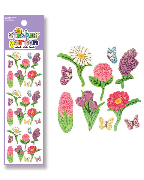 Sticker Garden - Speckled Spring Flowers Stickers