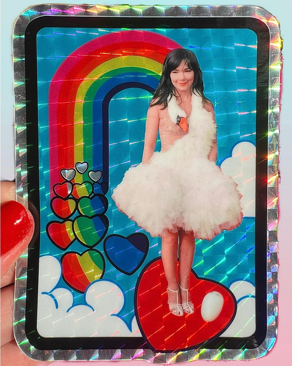 Astral Weekend - Björk Red Carpet Swan Sticker