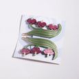 Winona Irene - Barrette Set - Bleeding Heart