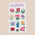 Rodeo Embroidery - Clear Vinyl Sticker Sheet - Blooms